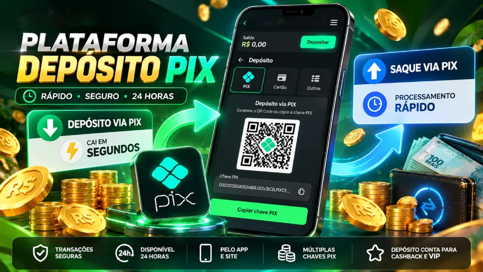 Tela de depósito PIX do casino222